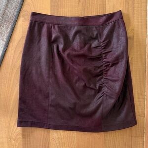 Free People Deep Burgundy Pencil Skirt